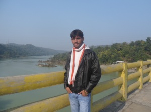 Anshu Dikshant at Rihand Dam, Renukoot
