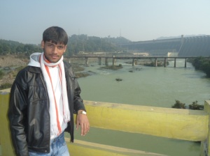 Anshu Dikshant at Rihand Dam, Renukoot