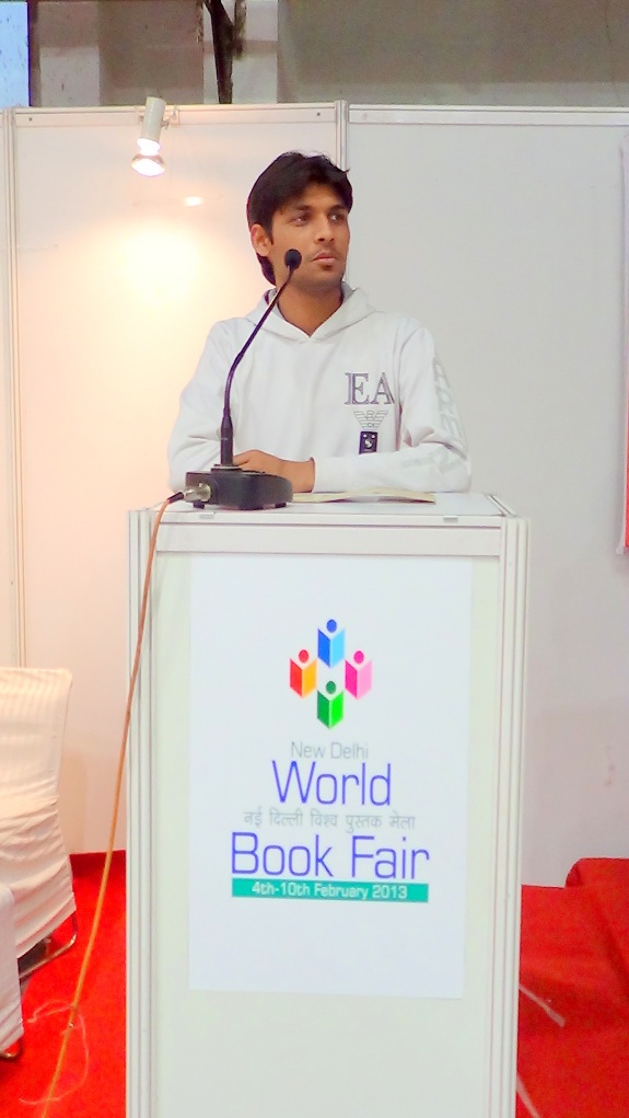 Anshu Dikshant at World Book Fair 2013, New Delhi