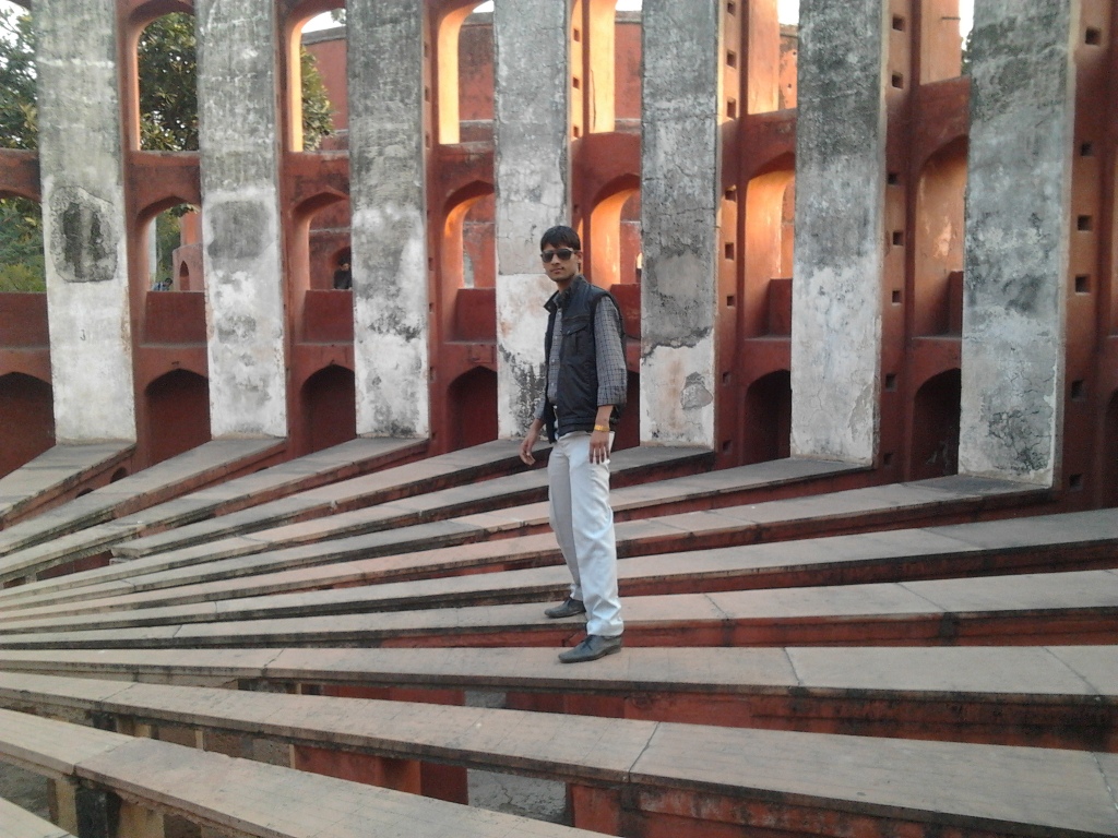 Anshu Dikshant at Jantar Mantar, New Delhi
