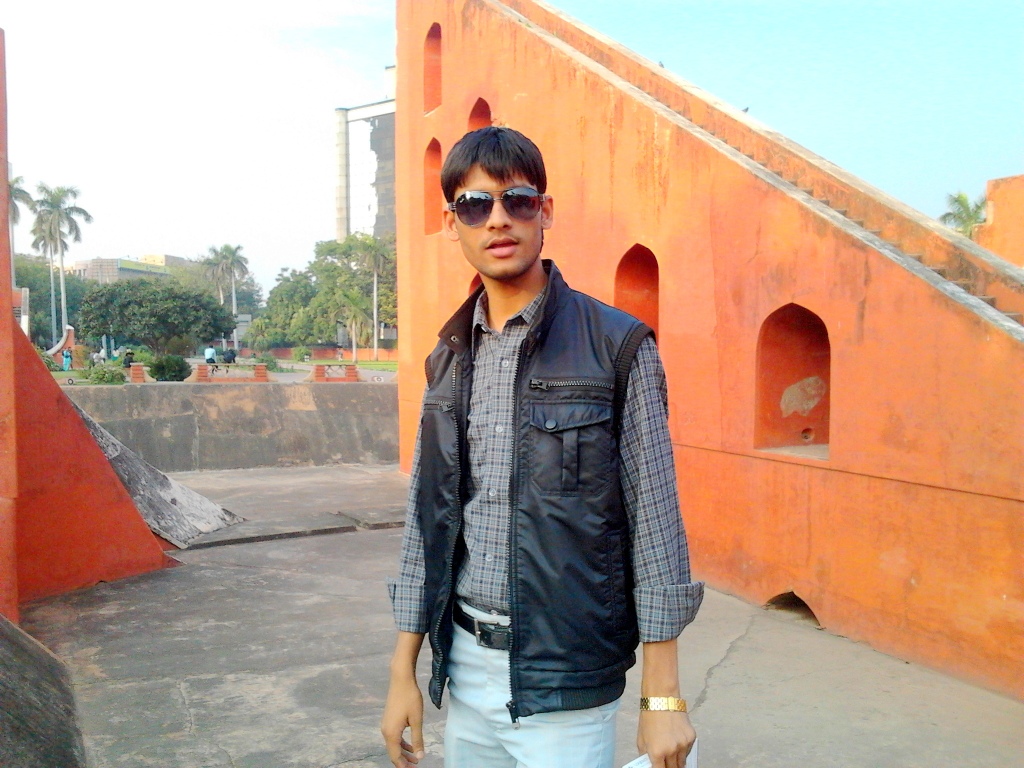 Anshu Dikshant at Jantar Mantar, New Delhi